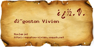 Ágoston Vivien névjegykártya